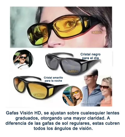 Gafas HD vision nocturna 2 en 1